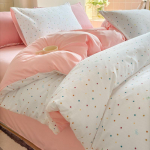 A-klassi kahekihiline marlist voodipesukomplekt: Mullidega tekkekate pestud puuvillast &uuml;li&otilde;pilaselamutele, 3 v&otilde;i 4 osa. Single Comforter Cover 150*200cm