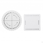 2 Pieces round and square Disc Disk Plate Handmade Foam Weaving Board