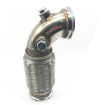 2,5 V-Band Downpipe Madal Profiil 90 Kraadi Painduva L&otilde;&otilde;tsaga Toru Roostevaba
