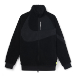 Nike kahepoolne fliisjakk p&uuml;stkraega ja lukuga meeste jakk must FB1910-010 S black