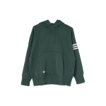 Adidas Originaalid Trefoil Solid Logo Print Pingutusn&ouml;&ouml;riga kapuuts pikkade varrukatega Unisex topsid, roheline HR8654 M black
