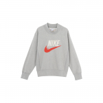 Nike Trend Kapsel Logo Tikitud Spordi &Uuml;mmarguse Kaelusega Dressipluus Meeste Dressipluus Helehall DM5274-050 XL