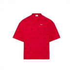 Nike X Jacquemus &uuml;hiselt kaubam&auml;rgistatud lahtine vabaaja &uuml;mmarguse kaelusega sportlik l&uuml;hikeste varrukatega t-s&auml;rk langeva &otilde;laga unisex top &uuml;likoolipunane FJ3478-657 XL