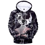 Kimetsu No Yaiba Demon Slayer Meeste ja Naiste 3D Prindiga Hupparid Vabaaja Laste Hupparid Poistele T&uuml;drukutele Pullover Anime Jakk L black
