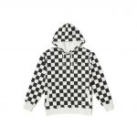 Vans ruuduline kapuutsiga pusa naistele sweatshirt Must Valge VN000BYUC61 XL
