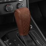 Auto k&auml;iguvahetushoova kate PU nahast libisemiskindel kulumiskindel k&auml;igukangi nupp dekoratiivne kaitsekate universaalsed auto sisustustarvikud