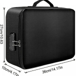 3-kihiline dokumendikast koos lukustatud faili hoiustamiskastiga veekindel seif