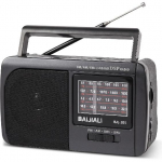 Kaasaskantav AM/FM/SW1/SW2 l&uuml;hilaineraadio - Retro transistoridisain 3W k&otilde;lariga, patareitoitega koduseks kasutamiseks, &otilde;ues ja h&auml;daolukorraks