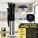 1800W roostevabast terasest vaakumiga aeglane sous vide toiduk&uuml;psetaja 1800W v&otilde;imas sukeldussirkulaator LCD digitaalse taimeriga