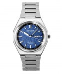 Citizen Zenshin Super Titanium sinise sihverplaadiga Eco-Drive AW0130-85L 100M meeste k&auml;ekell sinine