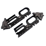 1 paar uus 3D metall 5.0 Coyote MacMetal 5.0 Coyote Mach logo m&auml;rk embleem kleebis Mustangile Dark Horse Shelby GT GT350 GT500 tarvikud tumehall v&auml;rv