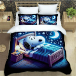 Armsad multifilmikangelased Snoopy voodipesukomplektid peen vooditarvete komplekt tekikott voodikomplekt luksuslik s&uuml;nnip&auml;evakingitus 135x200cm-2pcs white