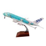 1/400 20cm Air Japan ANA Airlines Lennukimudel M&auml;nguasi Roheline Multikas Merikilpkonn Airbus 380 A380 Airways Metallisulam Valatud Lennuk roheline