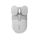 USB-laetav AI juhtmevaba hiir | H&auml;&auml;letu 2.4G/Bluetooth hiir koos Chat-GPT ja Deepseekiga | AI h&auml;&auml;ljuhtimine arvuti/kontori jaoks AI Mouse M7 valge