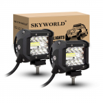 SKYWORLD LED-valgusti, Auto lisauduvalgusti, 60 W, T&ouml;&ouml;valgusti, 12 V/24 V 2 Pcs - 4 valge