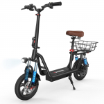 iScooter i12 City Commuting Electric Scooter 12 Inch Road Tire 25KM/H 500W 36V7.5Ah Battery 30KM Range Outdoor Short Distance E-Scooter Black must