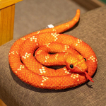 Anaconda pythoni nukk pl&uuml;&uuml;sist m&auml;nguasi v&auml;ike madu sodiaagimadu nukk poistele naljakas trikk kaunistusnukk straightening 80cm (0.04kg) punane