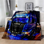 3D S-Scania veoauto Prinditud tekk Piknikutekk Soojad flanelltekid Kodu voodipesu tekid vooditele S&uuml;nnip&auml;evakingitus 50x60in