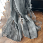 Suvine siidr&auml;tik Naiste p&auml;ikesekaitse &Uuml;hev&auml;rviline K&otilde;rge kvaliteediga mooruspuu Vee kortsuline Pikk sall Moodne trend 200-78cm gray