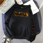 Jaapani Anime Haikyuu Manga Prindid Kapuutsiga Dressipluusid Meeste Uus Mood Kapuutsiga Hip Hop Fliisist Dressipluusid Meeskonnakaelusega Pulloverid Armsad R&otilde;ivad Mees 3XL