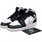 Air Jordan 1 Mid GS Valge Hele Arktiline Roosa 555112-103 EU 36