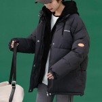 Naiste vabaaja talvejope, avarad parkad Naistele, paksu kapuutsiga, teismeliste t&uuml;drukute talvemantel S