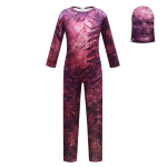 Laste poiste t&uuml;drukute Stranger Things koletiseprindiga kombinesoon maskikomplektid Halloweeni cosplay kost&uuml;&uuml;mid 140cm black