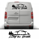 Auto tagaukse kleebis Fiat Scudo Tuning tarvikud Matkaauto Living The Dream Graphics Vin&uuml;&uuml;l Carbon Fiber