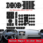 Auto kliimaseadme AC juhtimine Raadio Armatuurlaud Nuppude Paranduskleebis Sisekujunduskleebis Mercedes-Benz W204 C300 2007-2014 jaoks 1 Set