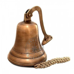 Antiikne messingist seinakinnitus Marine Rippuvad laevad Bell Nautical Home Decor Door Bell