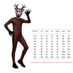 Halloween 99 &Ouml;&ouml;d Metsa Hirv Lapsed T&auml;iskasvanud Cosplay Kost&uuml;&uuml;m 3D Prindiga Cosplay Karnevali &Otilde;udusm&auml;ng Riietumine Laste Kingitus 110 black