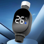 1 2 tolli veetorudele LED-du&scaron;itermomeeter Must Hall Pikaajalise Kasutusega Roostevabast Terasest Termomeeter Termostaat Mugav Kasutus CHINA