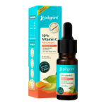Pilgrim 10% C-vitamiini n&auml;oseerum 10 ml S&auml;rava naha, pigmentlaikude hoolduseks, &uuml;htlase tooni saavutamiseks, algajatele sobiv, k&otilde;ikidele nahat&uuml;&uuml;pidele