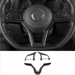 Carbon fiber Steering Wheel Trim 3pcs For Nissan Sentra - Accessories