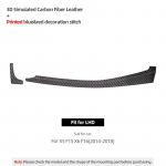 For BMW X5 F15 X6 F16 Made of Alcantara Dashboard Panel Trim Strips turment Performance Stickers Car Interior Accessories Carbon Leather LHD