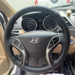 Hand-Stitched Non-Slip black red Leather Car Steering Wheel Cover For Hyundai Elantra Avante i30 2012-2016 2