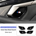 -BMW 5. seeriale G60 2024 2025 4tk Auto siseukse kausi kleebised Roostevabast terasest auto uksek&auml;epideme kaitsekate Tarvikud Black 4pcs