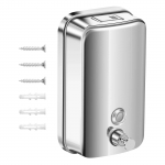 1000ML Seebidosaator Roostevaba teras Seinale paigaldatav Vannituba Vedelseep Pesuvahend &Scaron;ampoon Du&scaron;igeel Hoiupudel Tualett K&ouml;&ouml;k