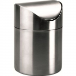 Poubelle de Table - IBILI - 769200 - Inox de Qualit&eacute; Sup&eacute;rieure - Couvercle Basculant - Passe au Lave-Vaisselle