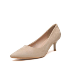 2025 Kevad S&uuml;gis Uued Naiste Stilettokannad, Suede Terava Otsaga Nude Kingad, Mugavad Mitmek&uuml;lgsed Elegantse Kingad XCY-RM-357 39 brown