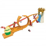 Hot Wheels Super Mario Movie Džunglikuningriigi v&otilde;idus&otilde;it 1 Mario 5 ja HMK49 Bros. (Sisaldab kardis&otilde;itu) [Miniautod] [M&auml;ngukomplekt] [Vanematele lastele] [Kink] oranž