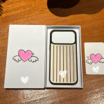 &Auml;ri SLE Premium Alumiiniumisulam 3D Laineline Triip Stiilne Kaanega &Uuml;mbris IPhone 17 Pro Max 16 15 14 13 jaoks J&auml;&auml;k&uuml;lm Metallist Tagapaneel Pagasi RIMOWA Kate iPhone 17 Pro Max beež