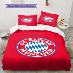 FC Bayern M&uuml;ncheni mustriga voodipesu, Tekikomplekt Tekikate Padjap&uuml;&uuml;r Kodu S&uuml;nnip&auml;evakingitus (1 * tekikott + 2 * padjap&uuml;&uuml;ri, ilma s&uuml;damikuta) 135x200cm