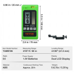 SucceBuy Laservastuv&otilde;tja Lasertasemele 197 jalga T&ouml;&ouml;ulatus Rohelise Laseri ja Punase Kiire Detektor Pulssliinilaseritele pruun