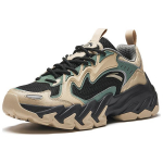Anta Rock Textile, Synthetic Leather Slip Resistant Abrasion Resistant Low top Casual Shoes Men's Beige Black Green 112448865-3 39
