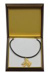 Dobermann, Doberman Pinscher, Dobie - Dog necklace in gift box, gold-plated pendant for dog fan, striking jewellery by Art-Dog