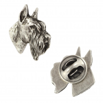 Schnauzer II - H&otilde;betatud koera pross, elegantne tihvt, jaki rev&auml;&auml;ride kaunistus Art-Dog kaubam&auml;rgilt h&otilde;be