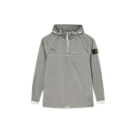 Stone Island Ss22 Metallik Nailon &Uuml;hev&auml;rviline Logo Lahtine Poolt&otilde;mblukuga Pikkade Varrukate Jakk Meeste jakid H&otilde;bedane 761541720-V0003 S