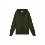 Stone Island S&uuml;gis/Talv 23 &Uuml;hev&auml;rviline logoga lukuga dressipluus Meeste dressipluusid Oliiviroheline 791564251-V0058 S