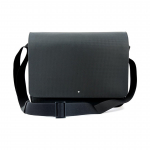 Montblanc Westside Fashion Series Nahast Messenger Bag Meeste kotid Must 111136 Basic Set (Bag+Dust Bag)